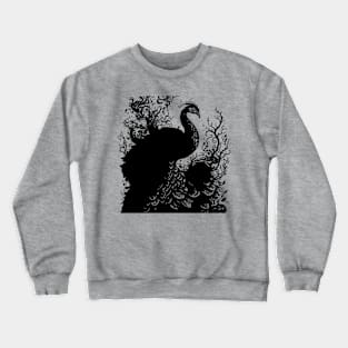 black peacock Crewneck Sweatshirt